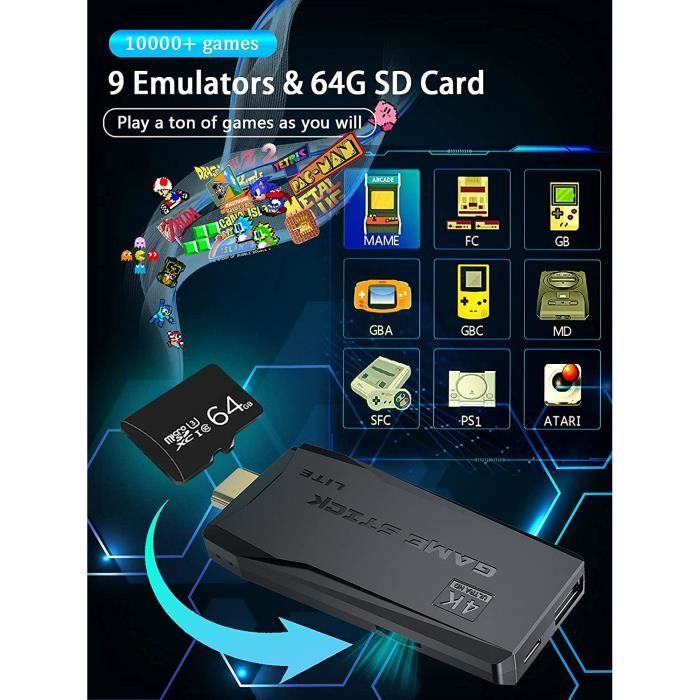 Console De Jeu Classique – Écran HD Rétro De 4,3 Po – Console De Jeu Vidéo Portable Avec Deux Boutons De Joystick Et 3000 Jeux Intégrés Pour TV (blanc