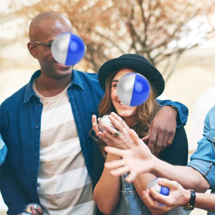 Balles De Jonglage Infinity - Bleu, Fabriqué Main En UE, Garantie 3 Ans