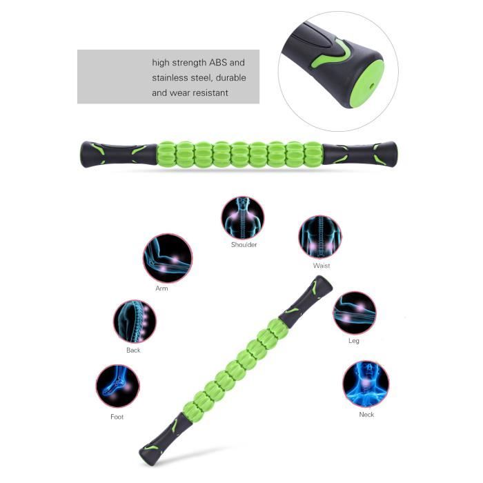 Mini Rouleau De Massage Dos Tik Tok - Mousse Noire - Pour Gym, Pilates, Yoga