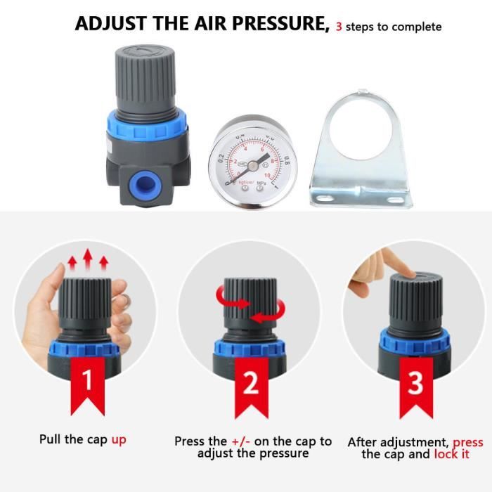 Acheter PDTO nouveau Mini régulateur de pression d'air jauge outil