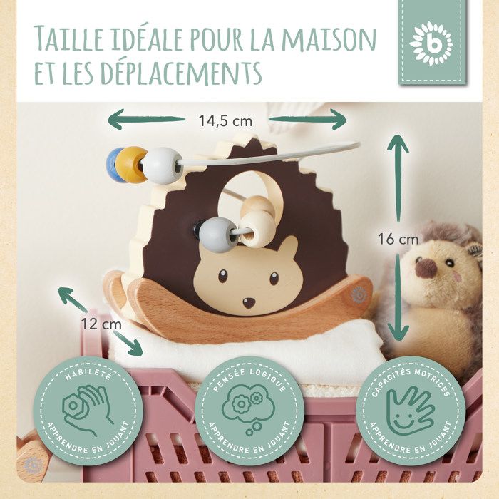 Bieco Cube de motricité XXL Scandi-Chic | Jouet de motricité à partir de 1 an | Centre d'activité pour bébé 1 an | Jouet en bois pour bébé Bieco Cube de motricité XXL Scandi-Chic | Jouet de motricité à partir de 1 an | Centre d'activité pour bébé 1 an | Jouet en bois pour bébé