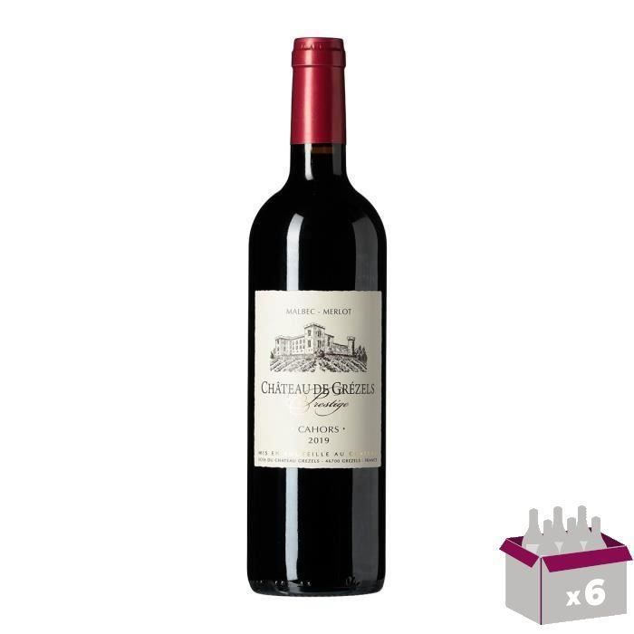 Château de Grezels 2014 Prestige Cahors - Vin rouge du Sud Ouest x6