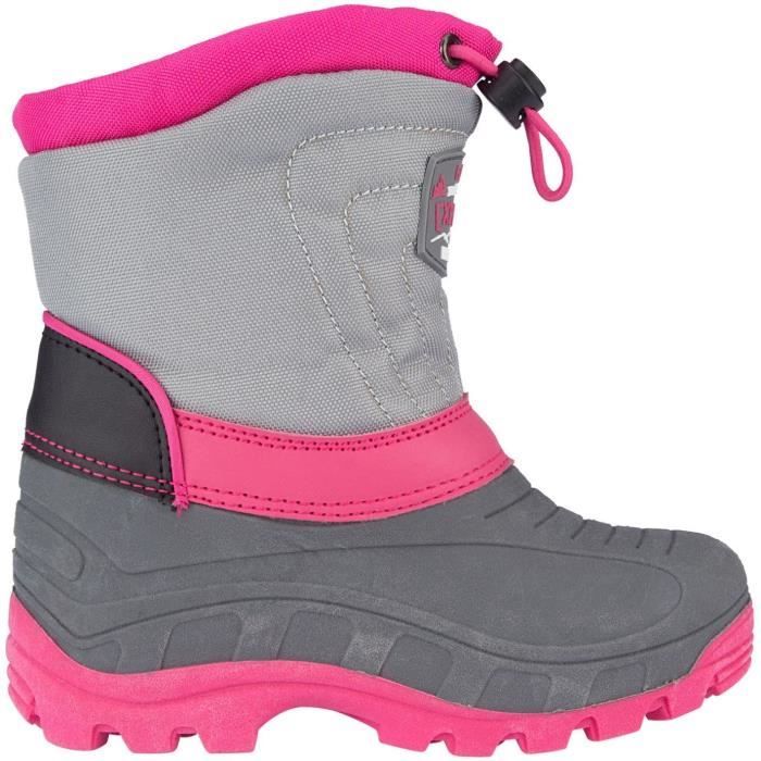 WINTER-GRIP Après-ski - Fille - Gris / Rose