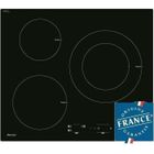 Table de cuisson induction - SAUTER - 3 zones - 7200W - L60 x P52cm - Revêtement verre - Noir - SPI4367B