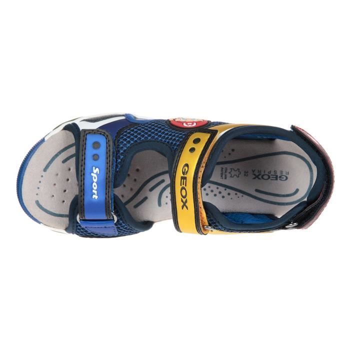 Sandale GEOX J Android pour fille Scratch Jaune Royal Hauteur de tige moyenne ROYAL JAUNE Cdiscount Chaussures
