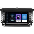 CAMECHO Android 10.0 Autoradio pour VW Golf 5 Golf 6 Skoda Seat 7 Pouces Ecran Tactile Autoradio Navigation GPS WiFi Radio Vo-0