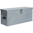 'MAIS9113Haute qualité - Boîte en aluminium Style Contemporain - Atelier Outils Caisse de Rangement Coffre à Outils76,5 x 26,5 x 33-0