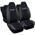 Lupex Shop Housses de siège auto compatibles pour Zoe Noir Gris Foncè-0