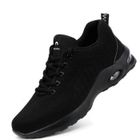 Chaussure de Sécurité MTOWSUC C9192 Homme Femme Légèreté Respirant Baskets à coussin d'air Chaussures de Travail noir