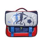 Cartable BAGTROTTER 38 cm Ligue 1 Uber Eats Football Gris - Enfant - Garçon