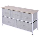 HOMCOM - meuble de rangement - Acier - 100x30x54cm - Gris