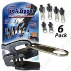 ZENTAVO TD® Lot de 6 Têtes de Fermeture à glissière Multifonction/ 6 en 3 tailles/Accessoires de Mercerie/ Fixer une fermeture