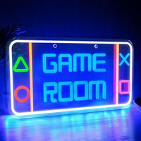Neon de la Game Room Neon de Gamer LED Veilleuse à intensité variable décoration murale Gaming Zone Neon pour décor de salle de jeu