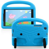 Tablette Coque Samsung Galaxy Tab A 8.0 2019 SM-T290 Etui de Protection, Adapté aux Enfants EVA Silicone Housse avec Béquille Bleu