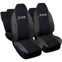 Lupex Shop Housses de siège auto compatibles pour Zoe Noir Gris Foncè
