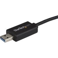 StarTech Câble USB 3.0 de transfert de données - Cordon de partage PC à PC - USB A vers USB Type-C de 2m