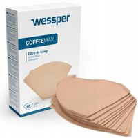 Wessper 80 pièces de filtres en papier pour machines à café filtre, cafetières, cafetières et infuseurs à thé - taille 4