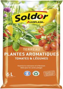 TERREAU - SABLE Terreau Plantes Aromatiques, Tomates et Légumes, U