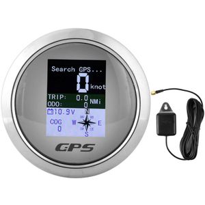 Compteur De Vitesse GPS KUS 85mm 0-30 Knots Blanc – Pour Bateau Yacht 12V/24V