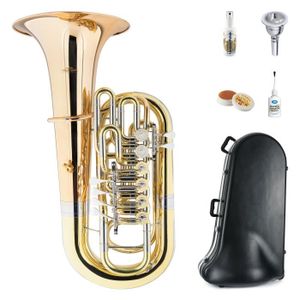 TUBA Lechgold FT-15-6L tuba en Fa laqué set Deluxe
