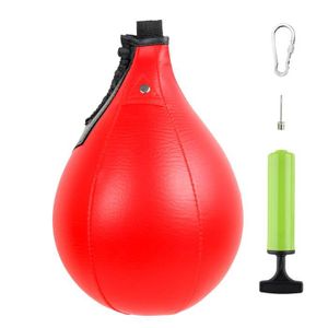 SAC DE FRAPPE Red - Sac de boxe en cuir, balle de vitesse, sac de frappe suspendu pour Fitness thaïlandais