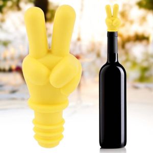 Sonew 5 PCS Bouchon Bouteille Rigolo En Silicone Réutilisable pour Vin