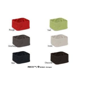 blomus 63471 Poche en Tissu pour Corbeille /à Pain Desa Taille L Rouge 22,5 x 22,5 x 10,5 cm Coton