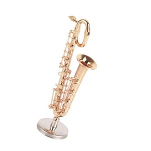 Mini instrument à vent en bois de saxophone de poche portable avec sac de  transport pour enfants joueurs d'instruments Bleu foncé