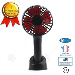Mini ventilateur portable 3 en 1 batterie externe lampe de poche rose - Accessoires téléphone & Objets connectés