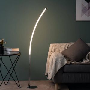 LAMPADAIRE Lampadaire LED minimaliste courbé H140 cm - Tobias