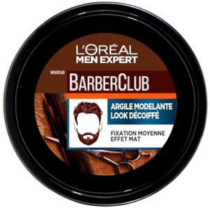 CIRE - GEL COIFFANT L'Oréal Men Expert BarberClub Argile Modelante Look Décoiffé 75ml