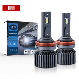  D-Lumina Ampoule H1 LED Voiture Anti Erreur Canbus 120W 22000LM  Auto Car Lampe Feux Conversion Ampoule Light 6000K - 2 Ans de Garantie，2  pièces