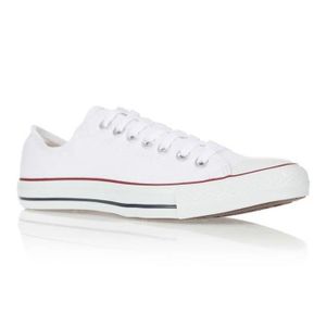 converse basse blanche look homme