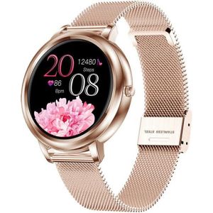 MONTRE CONNECTÉE Oricean Montre Connectée Femme, Montre Intelligente IP68 Etanche Bracelet Connecté Cardio Podometre Smartwatch Sport Fitness