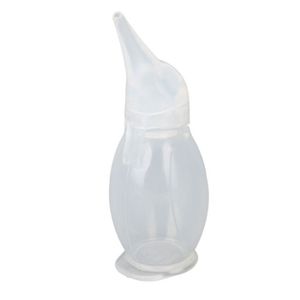 MOUCHE-BÉBÉ Pwshymi aspirateur Nasal en Silicone Aspirateur nasal pour bébé, nettoyage facile, Flexible, sûr, capacité de 75ml, deco pack
