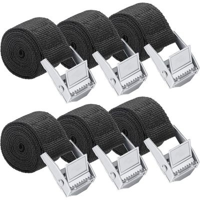 Sangles D'arrimage à Cliquet - Lot De 2, 10 M De Long, 25 Mm De Large, Pour Fixation De Charges
