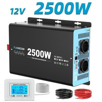 Convertisseur De Tension 12V Vers 230V - Onduleur 600W (pic 1200W) - Pour Voiture, Camping-car, Bateau - Neuf CE