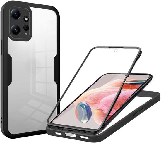 Coque Antichoc Noire Pour Xiaomi POCO F6 5G - Protection Renforcée Et Cache Caméra - Marque Odeydo - Neuf