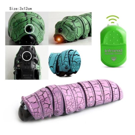 Escomdp Serpent RC IR – Jouet Effrayant Réaliste, Télécommande, Langue Rétractable, Lumière – Cadeau Halloween Anniversaire