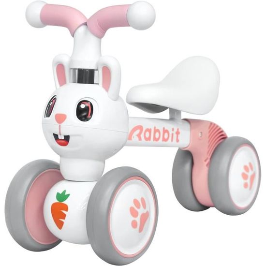 Draisienne Bébé 3 En 1 - Vélo Sans Pédales 18 Mois à 4 Ans - Transformable Tricycle - Blanc - Poids Max 15kg - 12