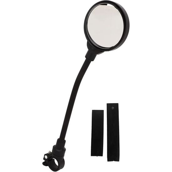 AZNCOS Lot De 2-6 Rétroviseurs Vélo 360° Réglables - Sécurité Rotative Noir