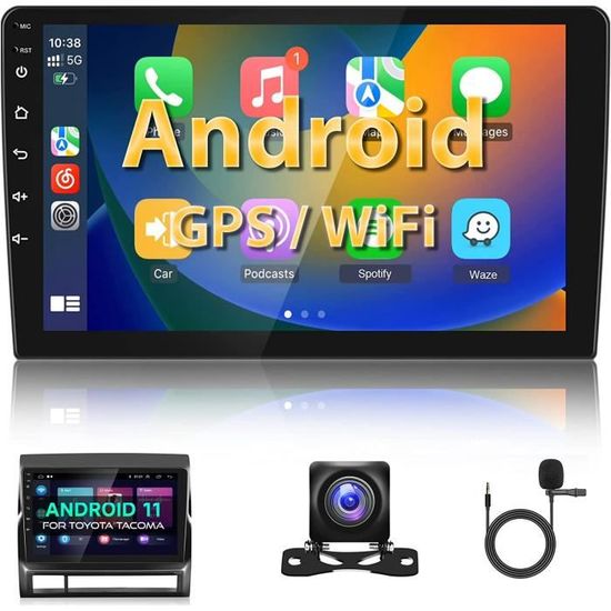 Android 11 Autoradio 2 Din Carplay Android Auto GPS Navi, 9 Pouces écran  Tactile Autoradio avec Bluetooth WiFi Radio FM HiFi A52 - Cdiscount Auto