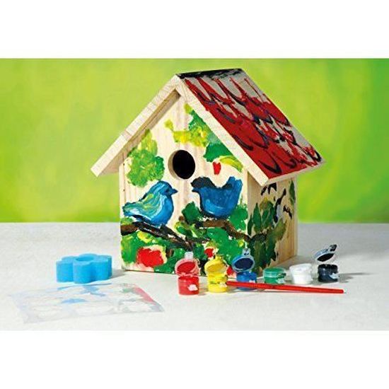 Dobar Nichoir à Oiseaux En épicéa Certifié FSC - Kit De Fabrication Pour Enfants à Construire Et