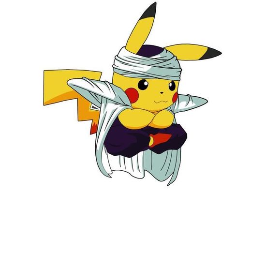 Poster Affiche Fusion Pikachu Piccolo Dragon Ball Z Pokemon(30x42cmB)