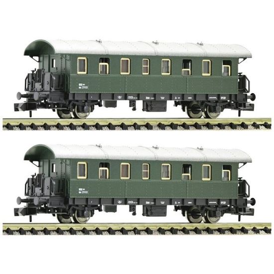 Lot De 3 Voitures Voyageurs JEP – 2 Pullman Et 1 Mixte – Métal Blanc – Longueur 24,5 Cm