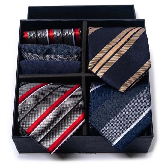 Lot De 10 Cravates Classiques Wehug En Soie Jacquard - Pour Homme - Occasions Élégantes