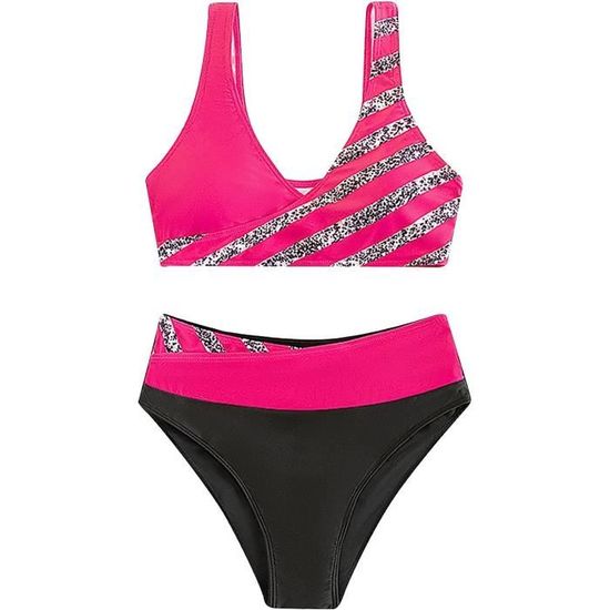 Maillot de Bain Femme Une Pièce Bikini Dentelle Set Push Up Elegant et Chic Tulle Maillots De