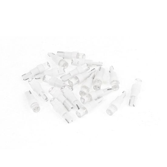 Sourcing Map 50Pcs DC 12V T3 Bombilla Amarilla Patilla Larga Luz De