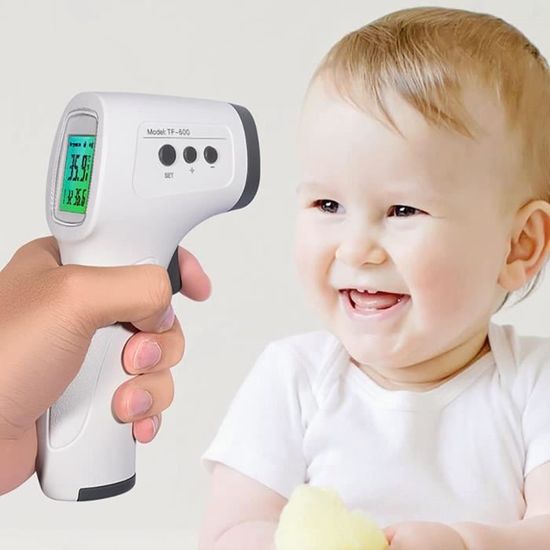 SEJOY Thermomètre Frontal Sans Contact Infrarouge Bébé Enfant Adulte  Médical