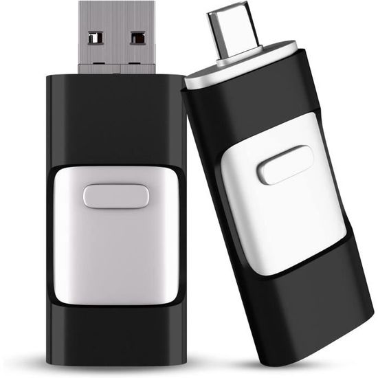 Clé USB USB-C et USB3.0 étanche de 64 Go – USB 2 en 1 Type-C avec
